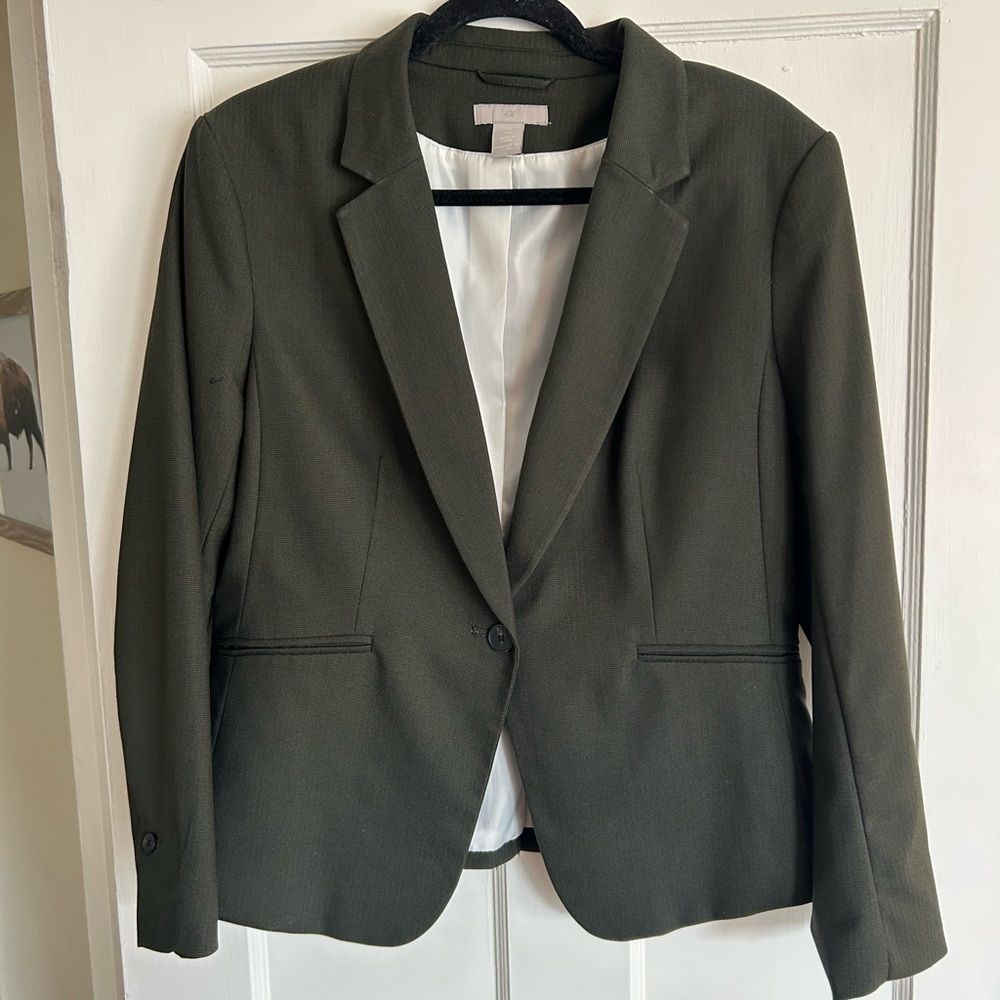H&M Olive Green Women's Blazer